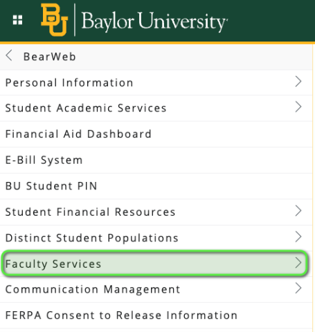 Electronic Grade Changes - BearWeb